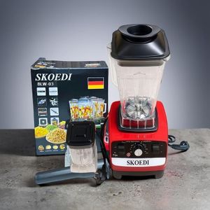 SKOEDI High Performance Stable Performance Durable Quality 2-in-1 Heavy Duty 4500 Watts 2.5L High Speed 32000 RPM Large Capacity Double Cup Multifunctional Professional Blender & Grinder