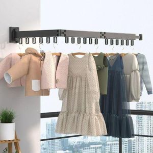 Foldable wall mounted drying rack 