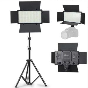 Pro LED 600 U600 Studio LED Panel Kit Tripod Stand Adjustable Color Temperature 3200K–6500K for Live Streaming