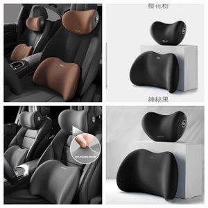 Car Lumbar Support Pillow and Car Neck Pillow Kit, Ergonomic Car Seat Headrest & Lumbar Cushion with Adjustable Strap for Neck Back Pain Relief, for Office Chair/Truck