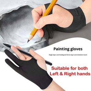 Artist Drawing Anti-Fouling Gloves for Digital Tablet Paper Sketching Suitable for Left and Right Hand Glove Elastic Lycra Fiber 