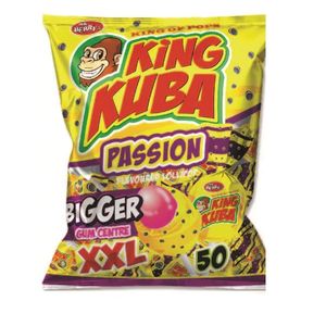 MR Berry's King Kuba Passion Flavoured Lollipop XXL 50 Pcs