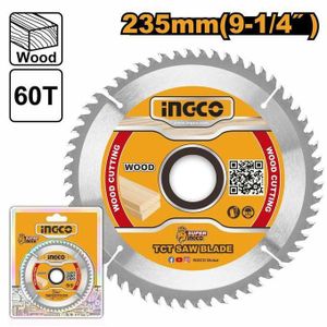 Ingco TSB123523 TCT saw blade 235mm(9-1/4"")  60T
