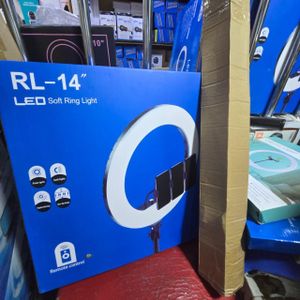 RL14 LED Ring Light with Adjustable Stand 3-Mode Lighting for Portrait, Fashion & Studio Photography