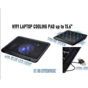 N191 High Performance Super Slim Notebook Cooling Pad stand -Black