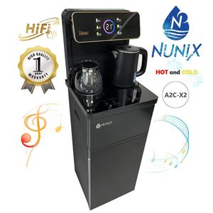 Nunix A1C-X2 New Model Modern Smart Life Bottom Load Hot and Cold Water Dispenser with Coffee Maker and Music Player