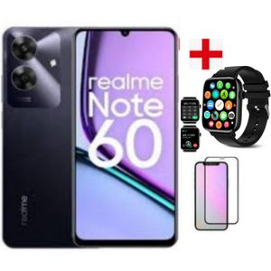 Realme Note 60 6.74" 256GB Storage+ 4GB (Expandable To 8GB RAM) 5000mAh+SMARTWATCH+PROTECTOR