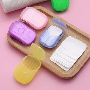 20Pcs Disposable Soap Paper Travel Soap Paper 