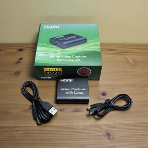 3840×2160@30hz Input Max Resolution HDMI Video Capture Card with Loop Out