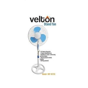 VELTON  VSF-40735 16" Standing fan with Round Wide Stable Base-1 year warranty 