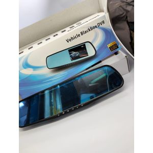 Full HD 1080P Vehicle Blackbox DVR Mirror Dashcam with Night Vision and Wide-Angle Lens for Superior Road Safety