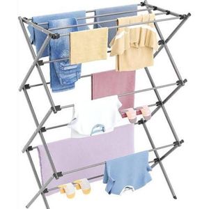 Foldable Clothes Drying Rack, a versatile, 3-tier laundry solution designed for both indoor and outdoor use. 