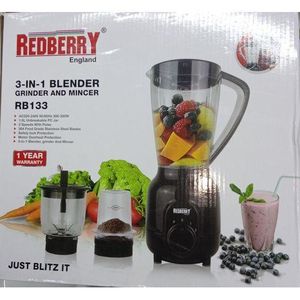 Redberry Red Berry 3 In 1 Blender With Grinder And Mincer