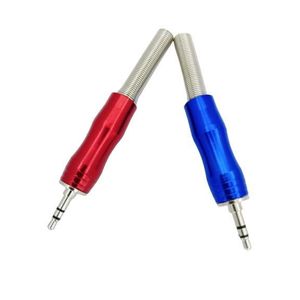 Bn 3.5mm 4-Pole TRS Male Or 3.5mm 3 Pole Metal Earphone Soldering Jack Audio Male Plug Stereo DIY Plug Earphone AUX Pin (2 PACK-HEAVY METAL)