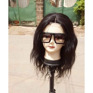 Closure semi human body wig 