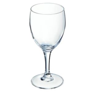 Elegance 35cl Stemmed Glasses  Set of 6  Crystal Clear Wine Glasses
