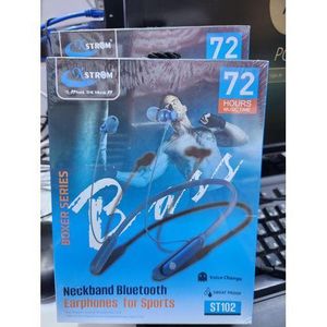 Xstrom Neckband Bluetooth Earphones with Fingerprint Control – 72Hrs Playtime, Voice Change & Noise Canceling