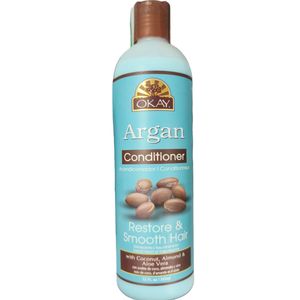 Okay Argan Conditioner Restore & Smooth Hair With Coconut, Aloe Vera & Almond