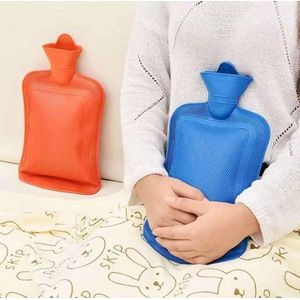 2L Hot Water Bottle Rubber Heat Therapy Bottle for Pain Relief Reusable Warm Water Bag Home Use