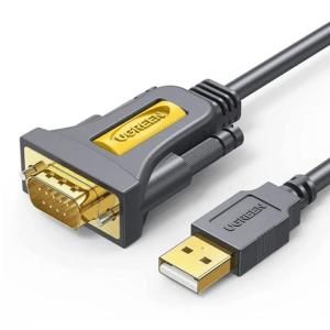 Ugreen CR104 USB to DB9 RS-232 Serial Adapter Cable 1.5m – USB to Serial Converter for PC, Laptop, Industrial Devices & Legacy Equipment