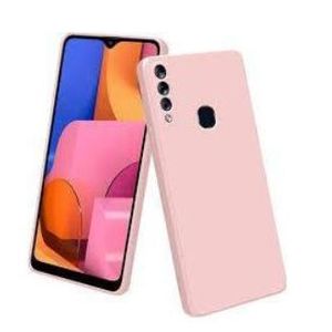 Soft Silicone Back Cover for Samsung Galaxy A20s - Pink, anti-fingerprint, anti-scratch, durable silicone case