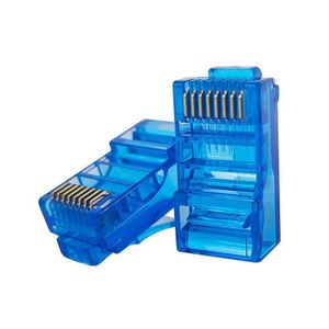 RJ45 Category 5e Connectors (10-Pack) / Blue