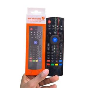 2.4G wireless smart remote control with voice search and air mouse