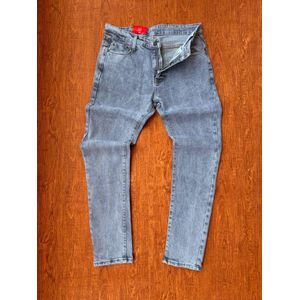 Non-fade men grey denim jeans 
