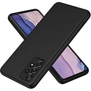 Soft Flexible Silicone Case for Samsung Galaxy A73 5G, Shockproof Anti-Scratch Slim TPU Protective Back Cover (Black)