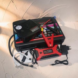 Top Quality High Performance Heavy Duty 12V 99800mAh 2-in-1 Multi-Functional High Power Car Emergency Jump Starter Kit with Tire Inflator Air Compressor 