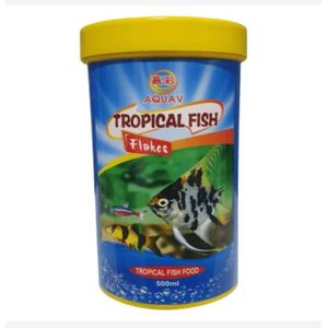 Aquav Tropical Fish Flakes (500ml)
