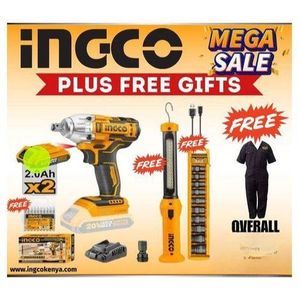 Ingco CORDLESS IMPACT WRENCH SET