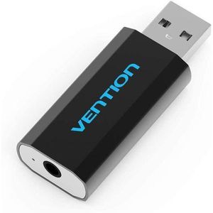 Vention USB External Sound Card Black Metal Type CTIA (VAB-S15-B)