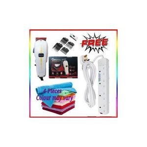 Geemy Professional Kinyozi Shaving Machine for HOME BARBERING & FAMILY HAIRCUTS – Safe for Kids & Adults + Free Extension Cable & Towels
