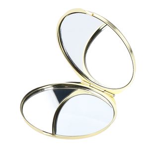 Diameter 80mm Silver Unfinished Mini Round Mirrors Light Gold