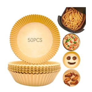 Air fryer Disposable Paper Liners/parchment liners Height of 4.5cms and Diameter of 24cm/9.5 inches Oil and water proof