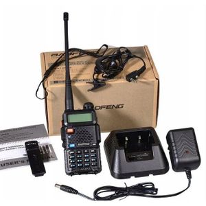 Baofeng UV-5R Two-Way Radio with Long Battery Life, LED Flashlight, FM Radio, and 128 Programmable Channels