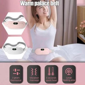 Menstrual Heating Pad Smart Warm Palace Belt Relief Waist Pain Cramps Vibrating Abdominal Massager