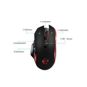 Gaming Wireless Mouse Adjustable 2400DPI.
