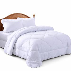 White Cotton  Duvet 7x8 – Soft Fluffy Warm Comforter for King Size Bed