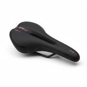 Revival  Zone Ergonomic Road Bicycle Saddle with Memory Foam Padding, Red Lining Sport Seat with Central Relief Cutout, Dual Shock Suspension System, Waterproof Anti-Slip Bike Saddle Universal Fit