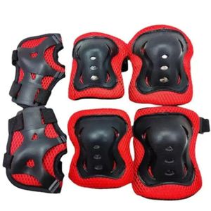 Full Protection Red Skating Cycling Guards with Knee, Hand and Elbow Pads
