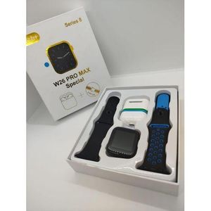 W26 Pro Max Series 8 Smartwatch with Bluetooth Earbuds – Fitness, Health Monitoring, and Seamless Connectivity in One Device