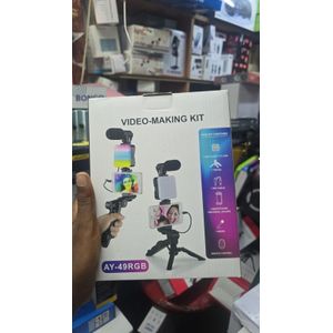 Ay49 RGB Foldable Tripod Creator Kit for TikTok Live and Facebook Live