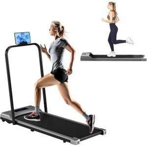Heavy duty Motorised Treadmill, Portable Walking Running Pad Flat Slim Machine With remote control, Adjustable Speed, LCD Screen&Calorie Counter, Compact Mini Treadmill, for Home Office-max 120kg upto 14kmhr