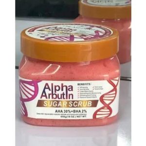 Alpha Arbutin  Whitening Sugar Scrub Face&Body-Dead Skin, Stretchmarks &Acne Remover
