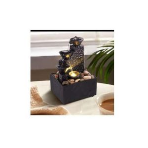 Floating Teapot Waterfall Onarment USB 5V Battery Power Supply Tabletop Waterfall Decoration With LED Lights