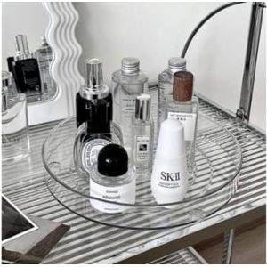 Smartraha life 2-tier  360° clear acrylic rotating lazy susan organizer