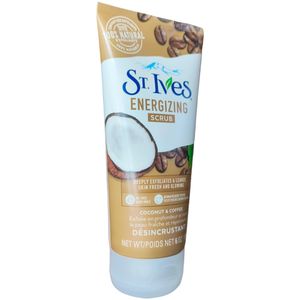 St Ives Energizing Scrub, Deeply Exfoliates & Leaves Skin Fresh & Glowing With Coconut & Coffee bc