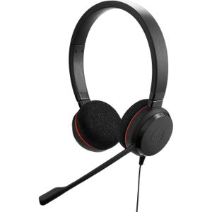 Jabra E-volve 20 USB-C / USB-A Wired UC Stereo Headset – Noise-Canceling Microphone, Microsoft Teams Certified, Plug-and-Play Business Headphones, Model 4999-823-169